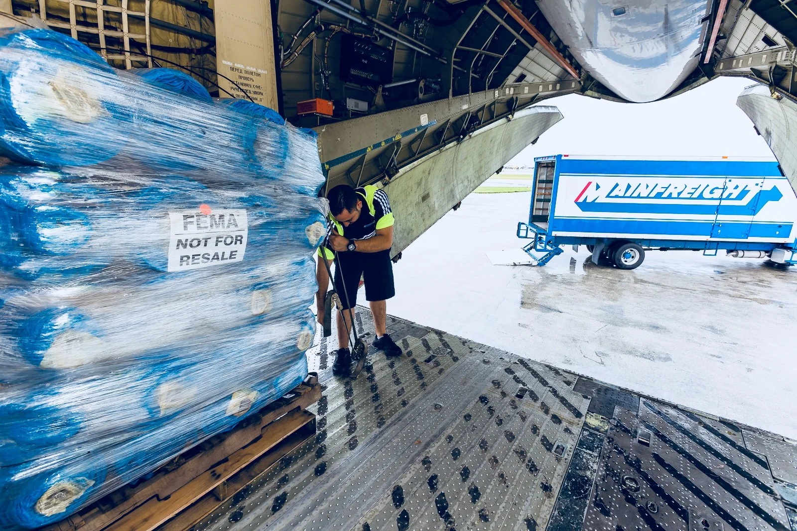 Team Member in Cargo Plane