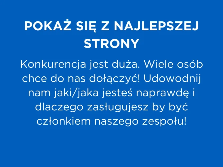 Daj się poznać z najlepszej strony
